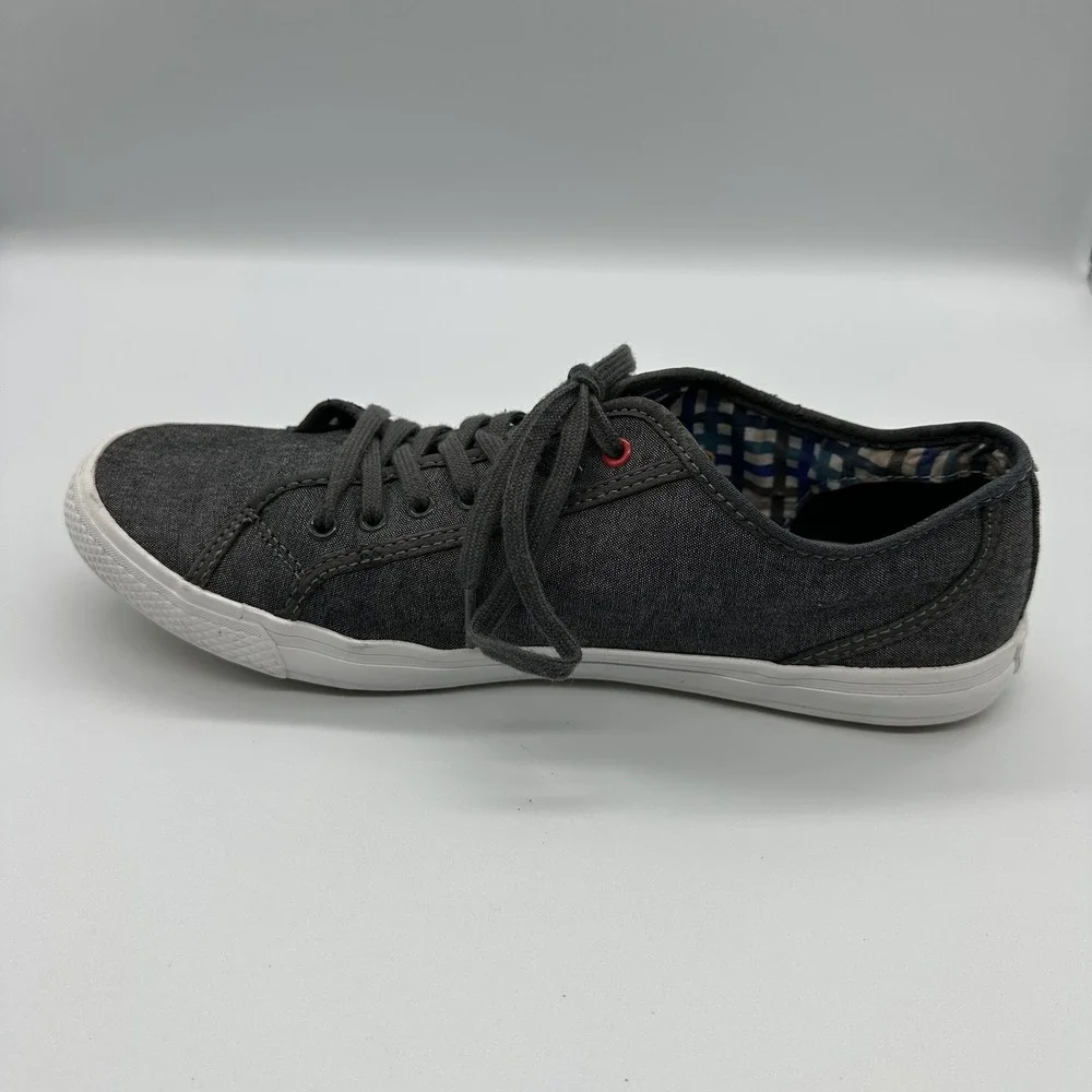 Ben‎ Sherman Shoes Mens Size 8.5 Gray Fabric Casual Low Top Lace Up BN7S00050